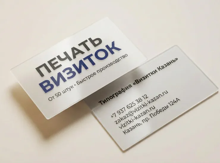 Прозрачные визитки